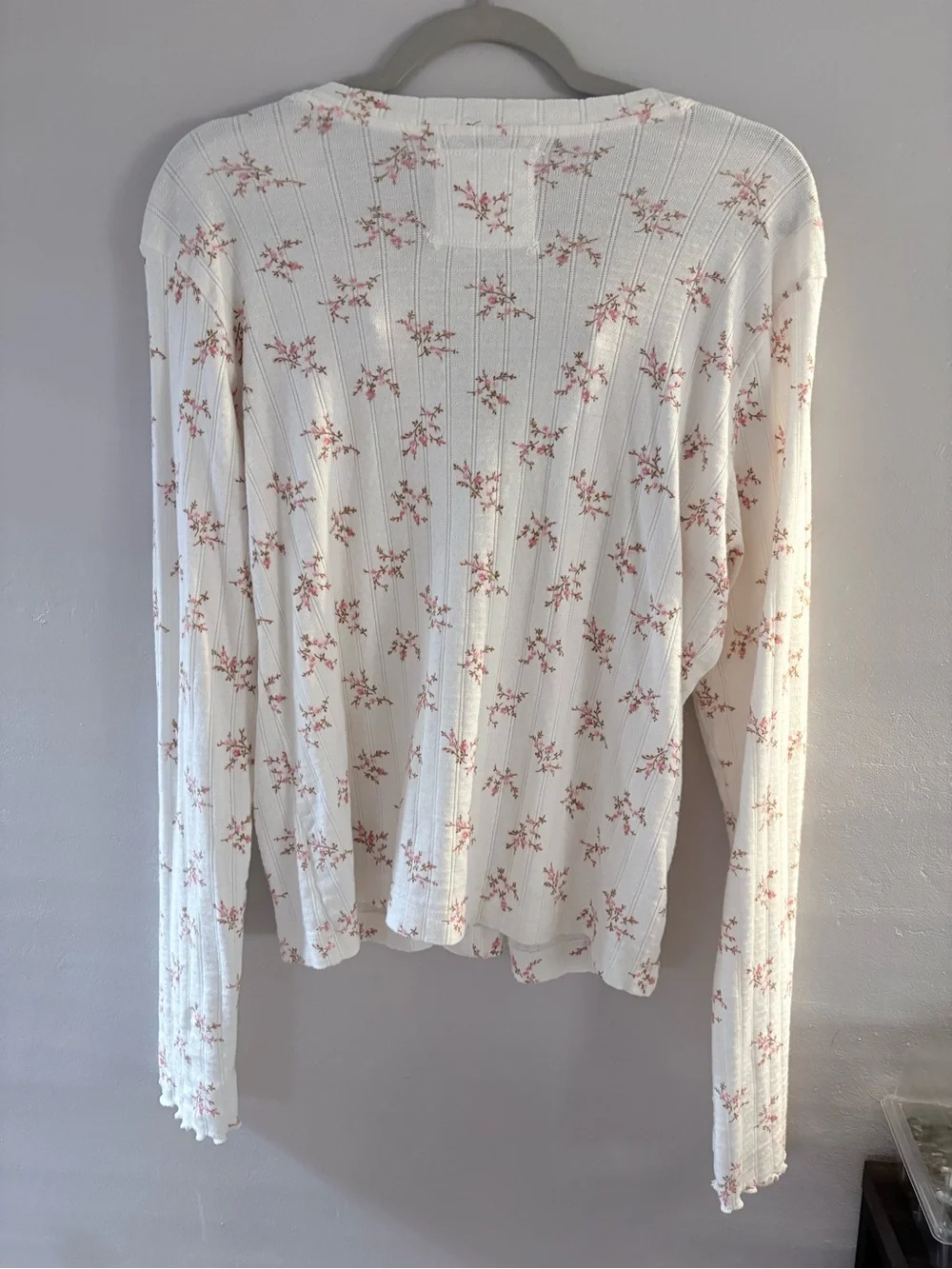 Aerie floral button down sweater - Picture 2 of 4